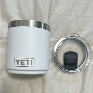 YETI White Rambler Tumbler with Lid